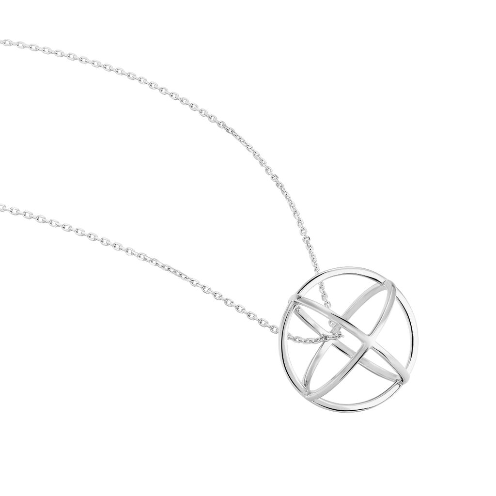 SOLLA Damen Collier Silber 925 Kreis