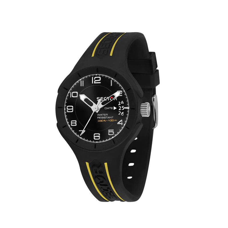 Solo tempo e data Speed cassa in nylon e cinturino in silicone - Spannringe Herren | OROVIVO