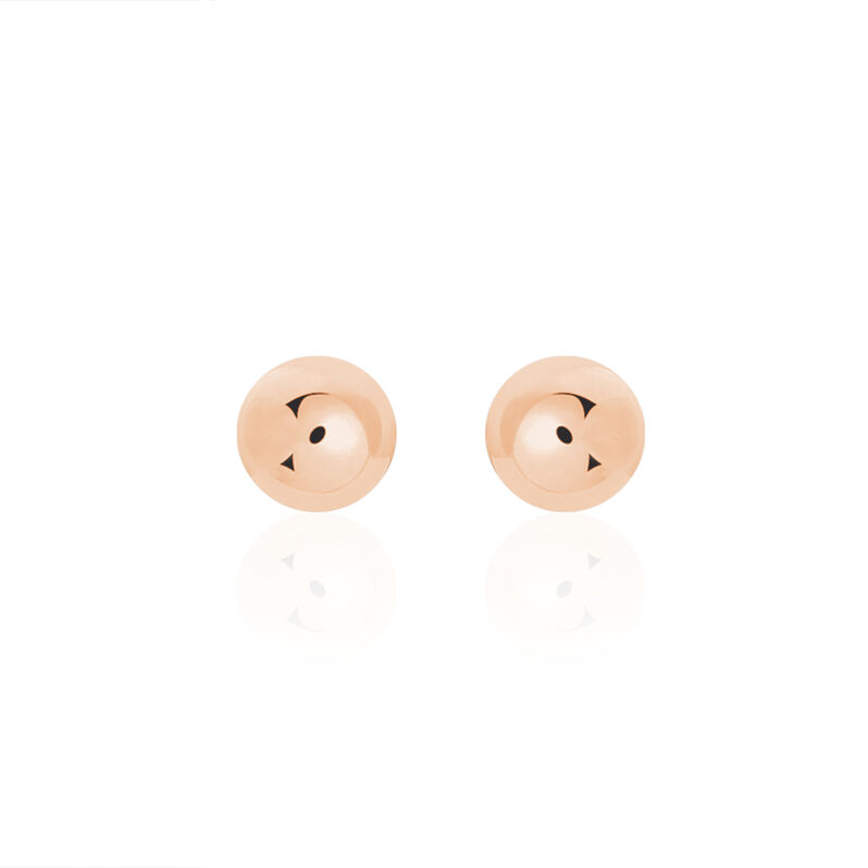Damen Ohrstecker Silber 925 Rosé Vergoldet 6mm - Ohrstecker Damen | OROVIVO