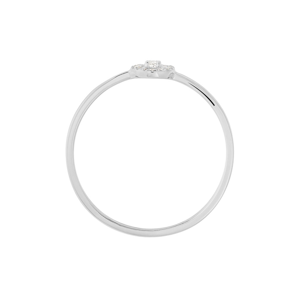 Bague Domitia Or Blanc Diamant - Spannringe Damen | OROVIVO