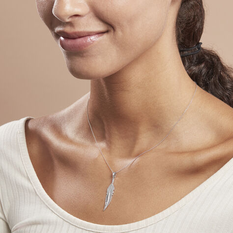 Anhänger Silber 925 Feder  - Schmuckanhänger Damen | OROVIVO