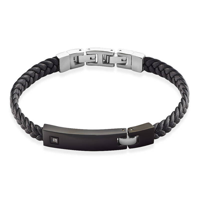 Bracelet Camille Acier Et Tresse - Spannringe Herren | OROVIVO