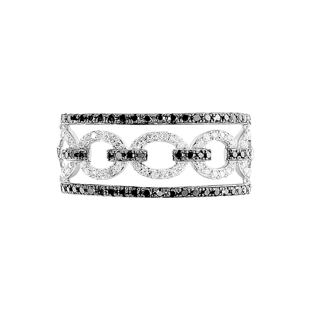 Bague Maela Or Blanc Diamant - Spannringe Damen | OROVIVO