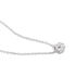 BINA Damen Collier Wei&szlig;gold 375 (9 Karat) Zirkonia Wei&szlig; Viereck