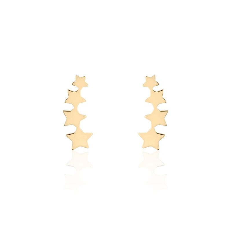 FEE Damen Ohrschmuck Vergoldet Stern - Spannringe Damen | OROVIVO
