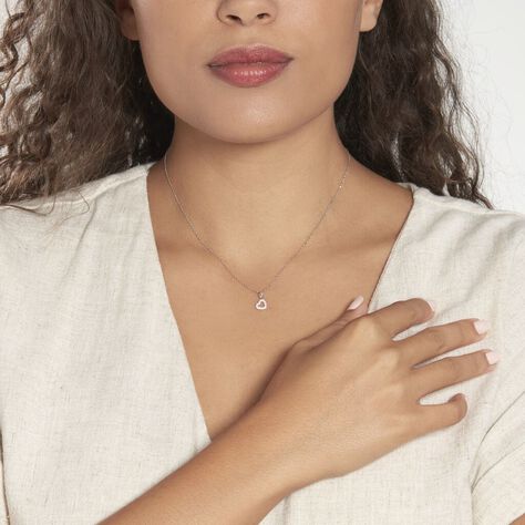 Anhänger Weißgold 375 Zirkonia Herz - Schmuckanhänger Damen | OROVIVO