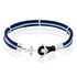 ALEN Herren Armband Stoff Blau Knoten