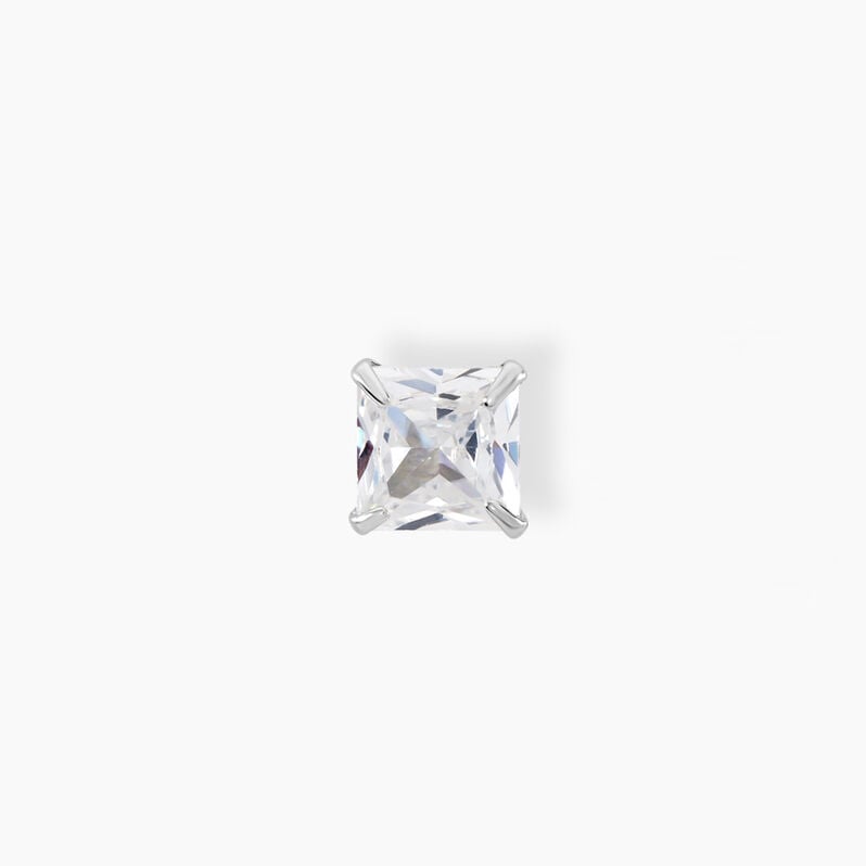 Boucle D'oreille Puce Unitaire Paco Argent Weiss Oxyde De Zirconium - Spannringe Herren | OROVIVO