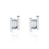 SINEVA Damen Ohrstecker Silber Silber 925 Topas Blau 1,46 ct Achteck
