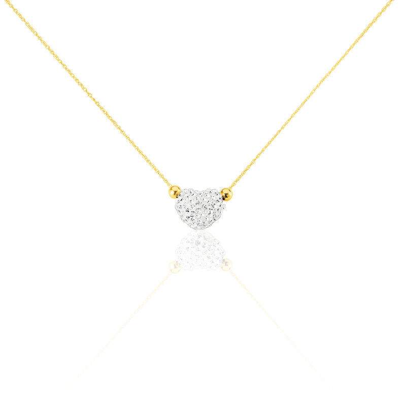 Collier Laylla Or Jaune Strass - Spannringe Damen | OROVIVO
