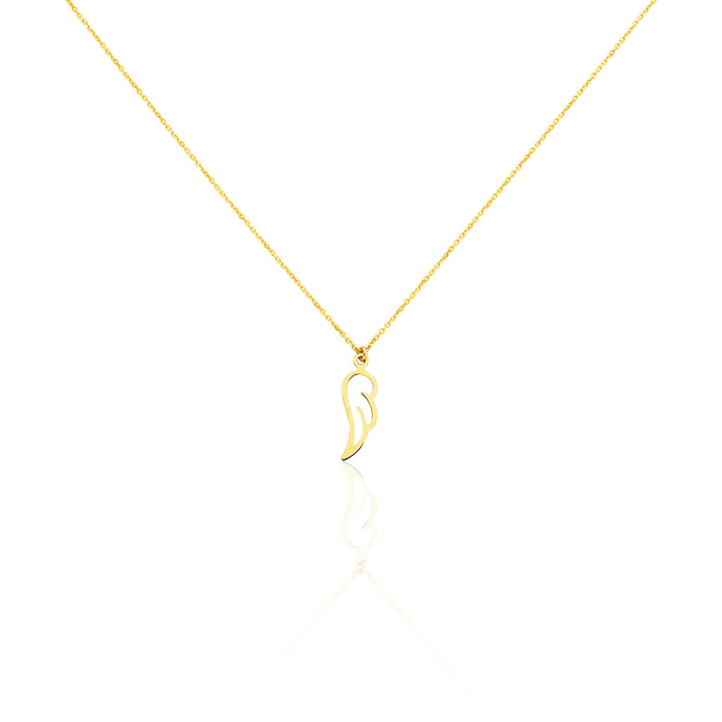 Halskette Gold 375 Flügel, Collier ohne Stein