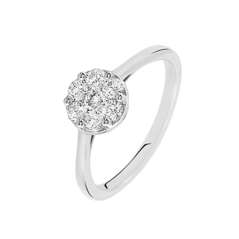 Bague Argent Achile Rond Oxydes - Spannringe Damen | OROVIVO