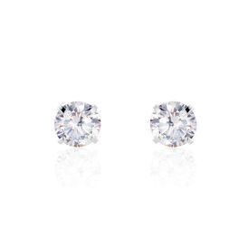 Damen Ohrstecker Silber 925 Zirkonia 5mm - Ohrstecker Damen | OROVIVO