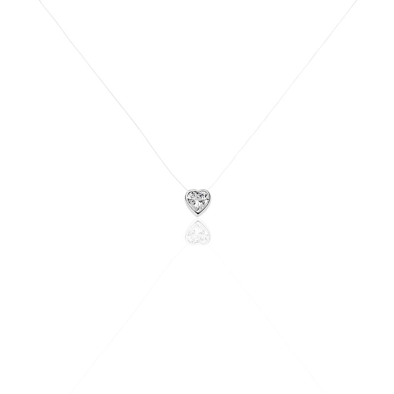 Collier Nylon Argent Blanc Oxyde De Zirconium - Spannringe Damen | OROVIVO