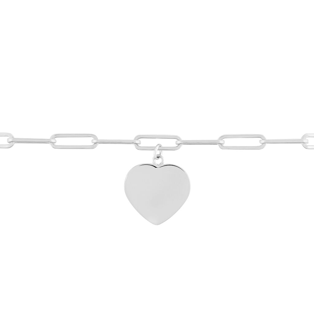 Bracelet Argent Rhodie Neala Cheval Cœur - Spannringe Damen | OROVIVO