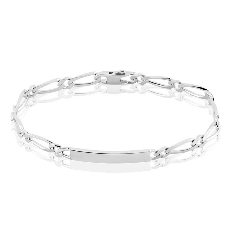 Bracciale Catena Gentleman Argento Rodiato - Spannringe Herren | OROVIVO