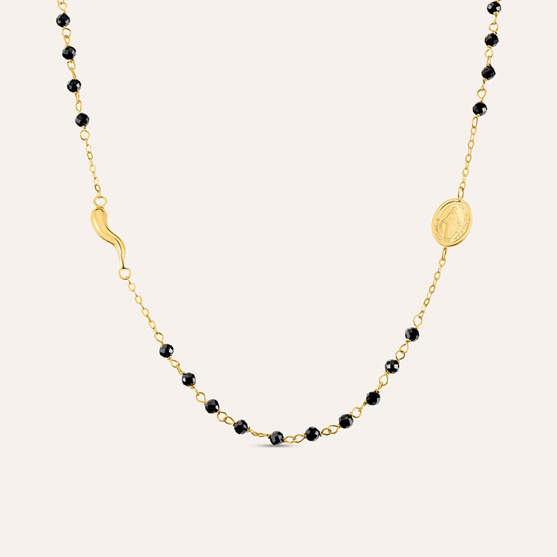 Collana Rosario Holy Oro Giallo Spinello - Spannringe Damen | OROVIVO