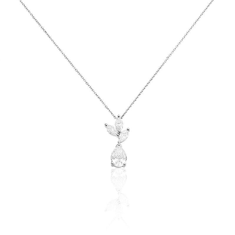 Collier Or Blanc Lyn Et Oxyde - Spannringe Damen | OROVIVO