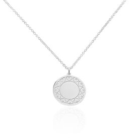 Damen Halskette Silber 925 Rhodiniert Gravur - Herzketten Damen | OROVIVO