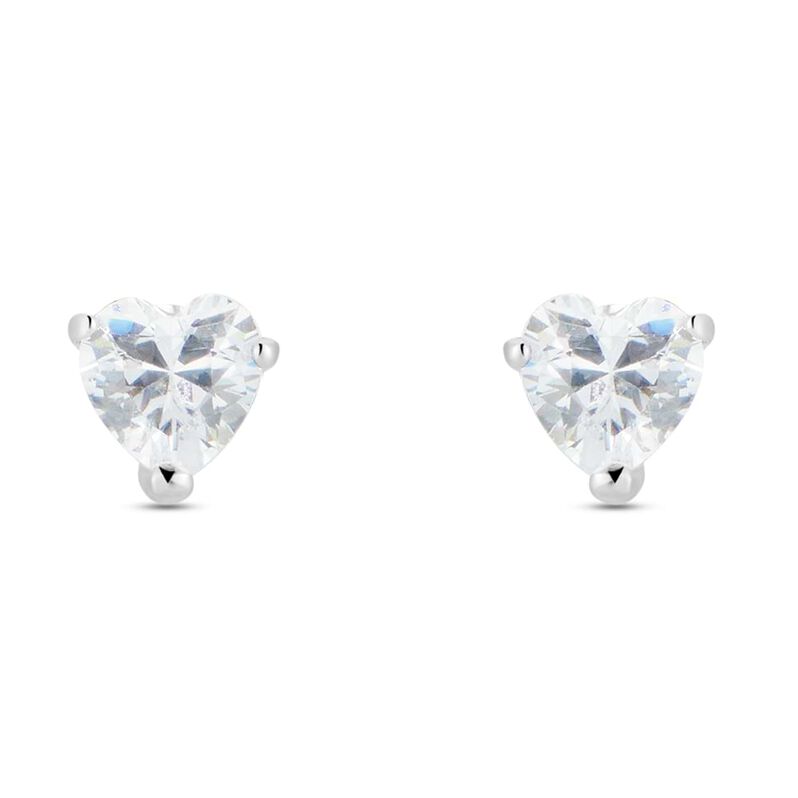 Orecchini Lobo Punto Luce Claire Oro Bianco Cubic Zirconia - Spannringe Damen | OROVIVO