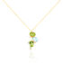LAYLA 1 Damen Collier Gold 375 (9 Karat) Peridot Grün 4,4 ct Oval