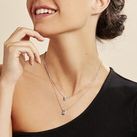 Damen Collier Silber 925 Zirkonia rhodiniert - Ketten mit Stein Damen | OROVIVO