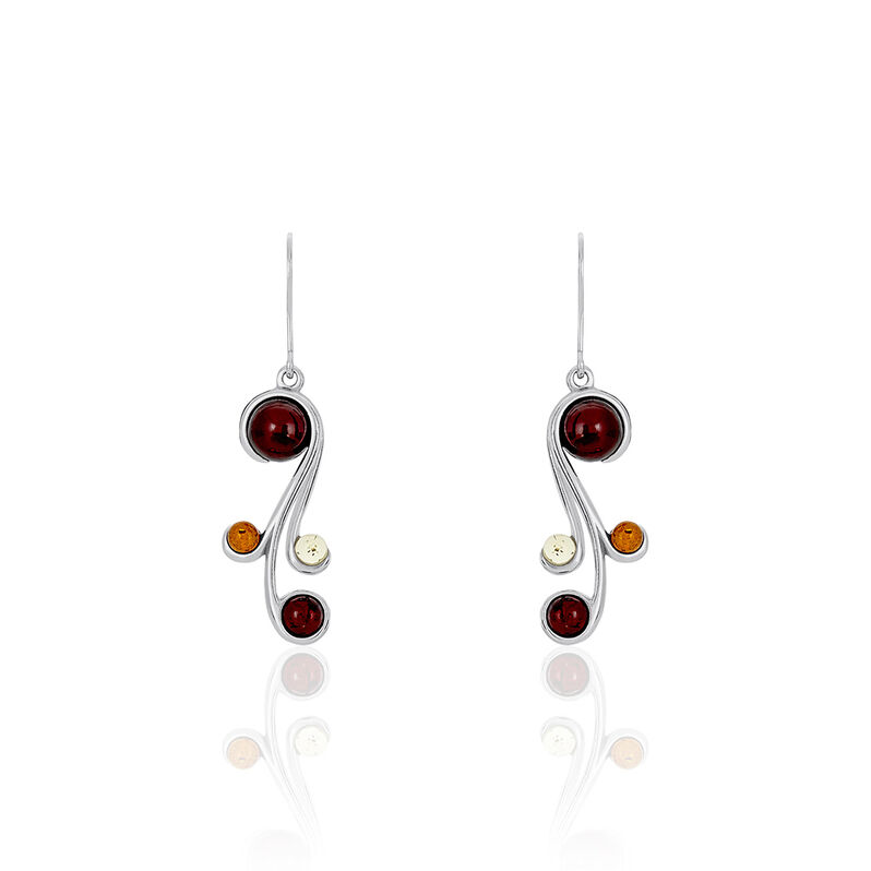 Boucles D'oreilles Alexa Argent Et Ambre - Spannringe Damen | OROVIVO
