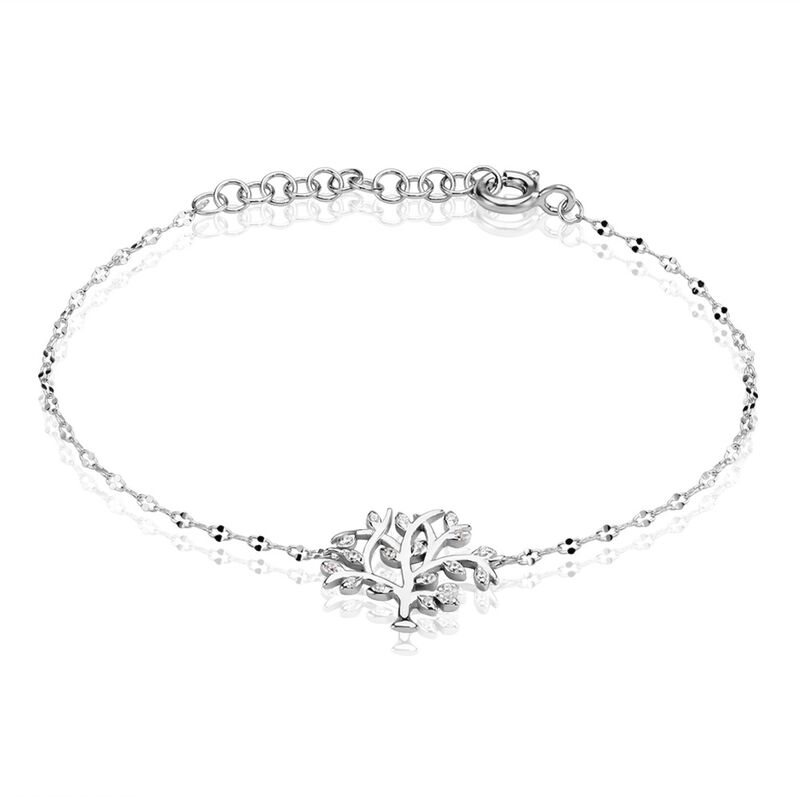 Bracelet Argent Rhodié Shandelle Oxydes De Zirconium - Spannringe Damen | OROVIVO