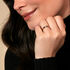 MINELLE Damen Ring Gold 375 (9 Karat) Diamant Wei&szlig; 0,01 ct Viereck