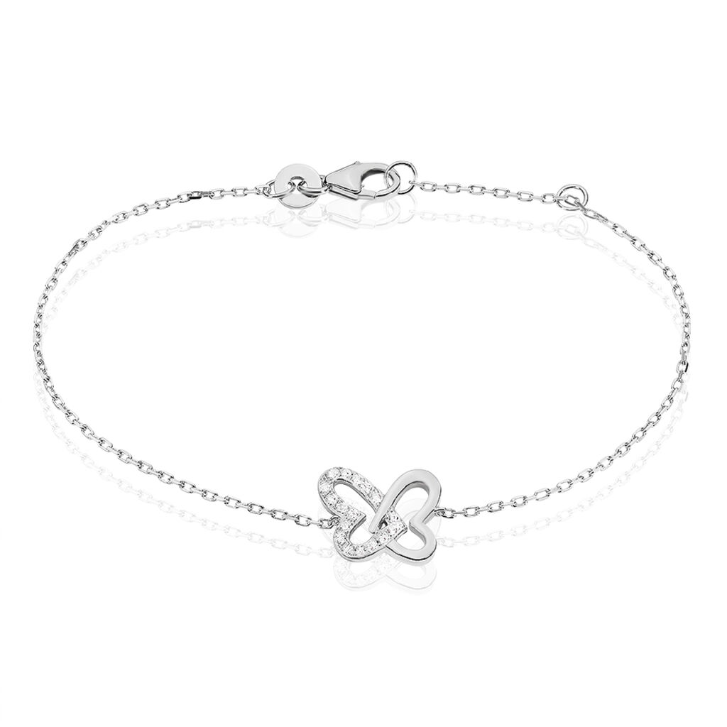 Bracelet Delphe Argent Blanc Oxyde De Zirconium - Spannringe Damen | OROVIVO