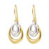 Damen Ohrhänger Messing Gold 750 plattiert Bicolor - Ohrhänger Damen | OROVIVO