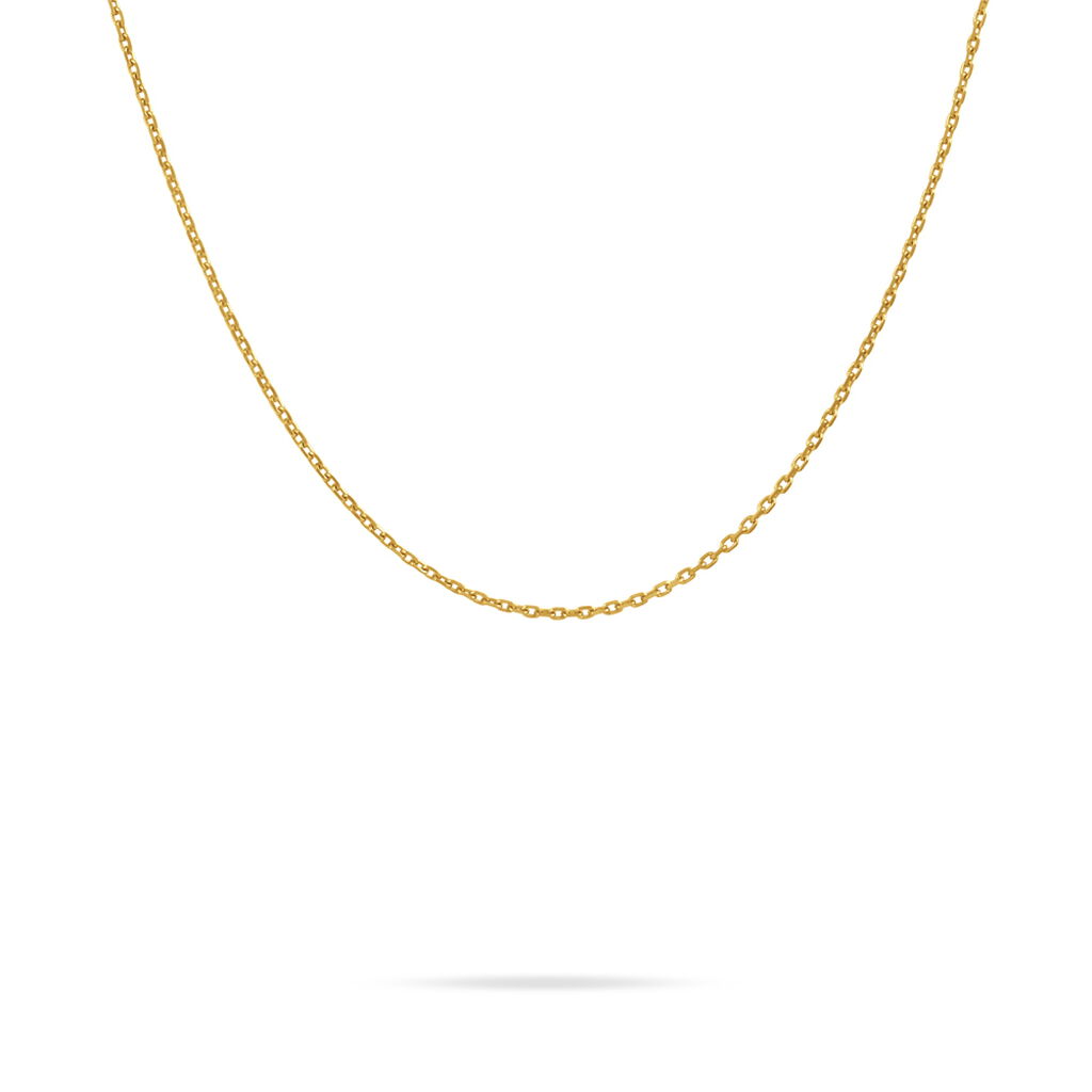 Damen Ankerkette Gold 375 Diamantiert  - Halsketten Damen | OROVIVO