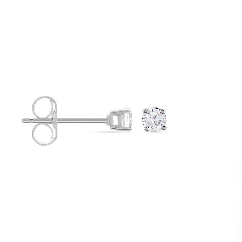 KRAPPE 4 Damen Ohrstecker Weißgold 375 (9 Karat) Zirkonia Weiß 0,44 ct - Ohrstecker Damen | OROVIVO