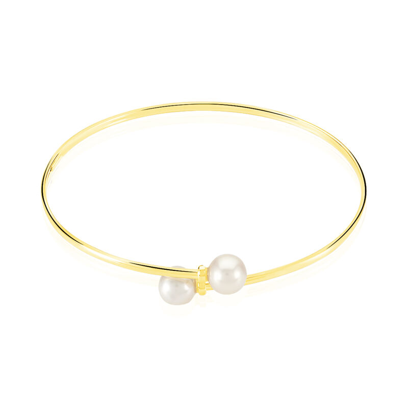 Bracciale Gabrielle Oro Giallo Perla D'Acqua Dolce - Spannringe Damen | OROVIVO