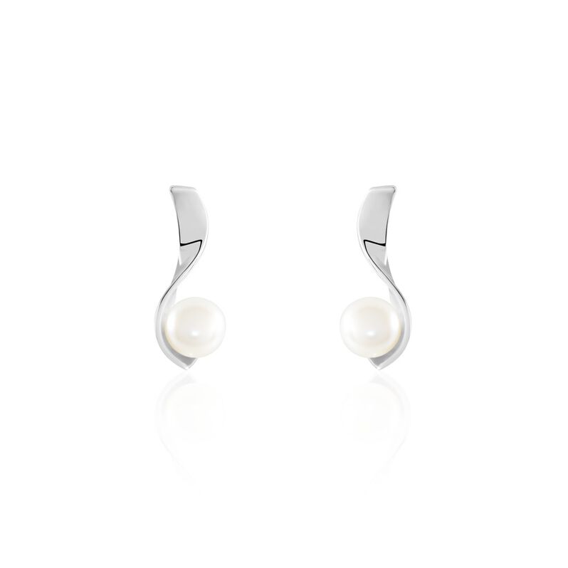 Damen Ohrstecker Lang Silber 925 Zuchtperle - Ohrstecker Damen | OROVIVO