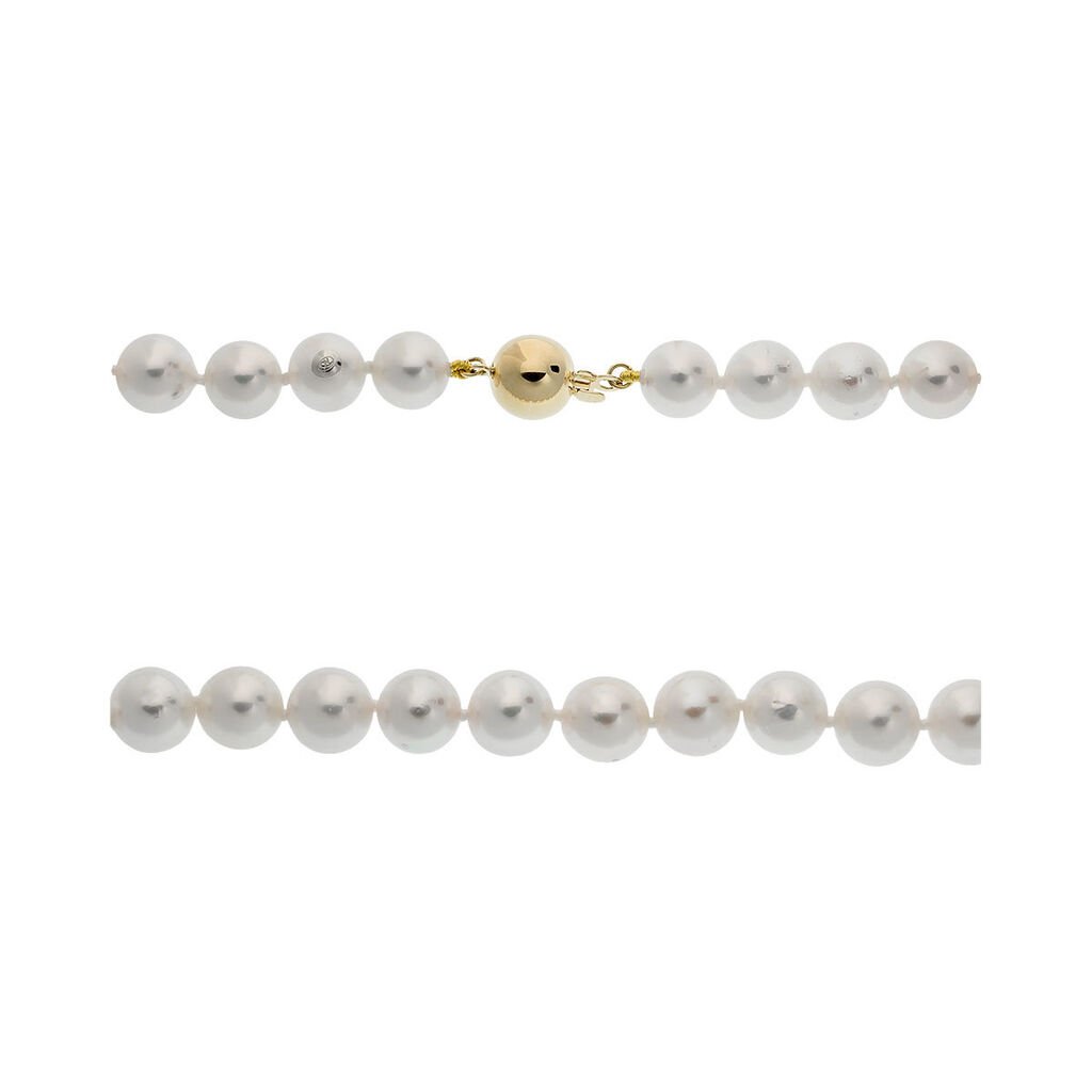 Damen Collier Gold 585 Akoyaperlen 6-7mm - Halsketten Damen | OROVIVO