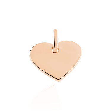 ALERIA GRAVUR Damen Anhänger Silber rosevergoldet 925 Herz