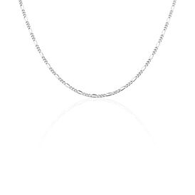 Unisex Figarokette Silber 925 Diamantiert 60cm - Ketten ohne Anhänger Unisex | OROVIVO