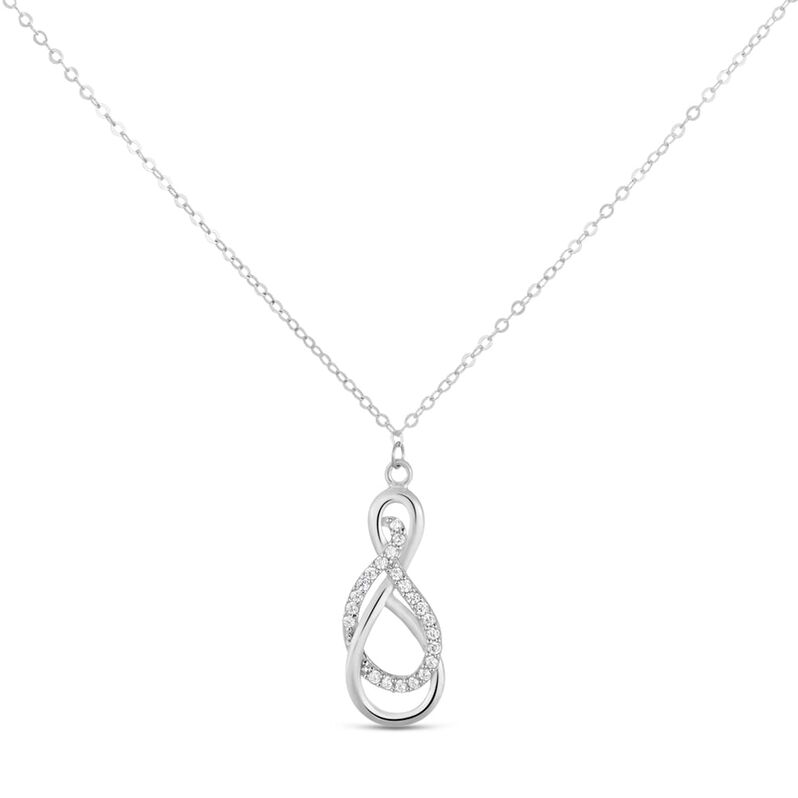 Collana Claire Oro Bianco Cubic Zirconia - Spannringe Damen | OROVIVO