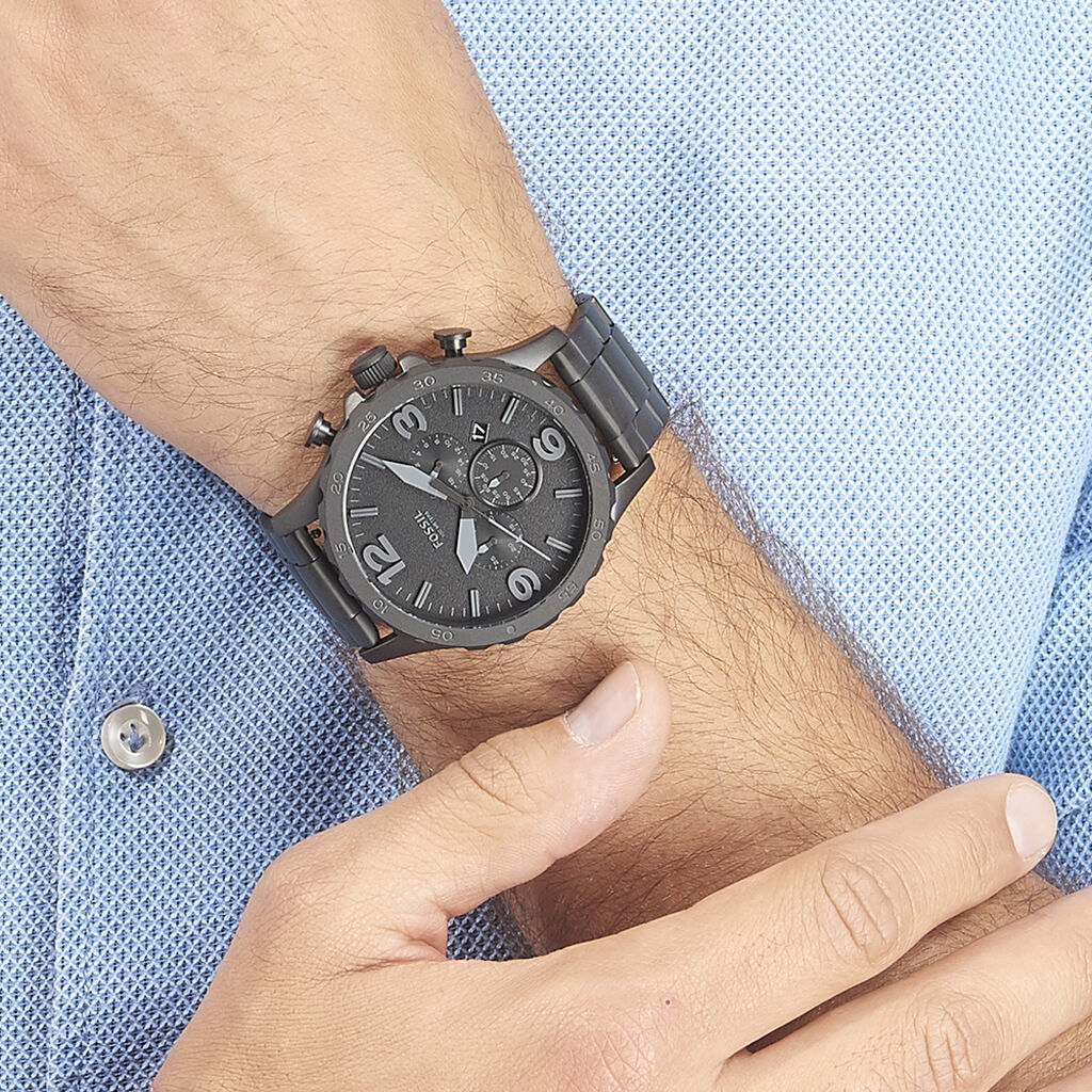 Fossil Herrenuhr Nate JR1401 Quarz Chronograph - Armbanduhren Herren | OROVIVO