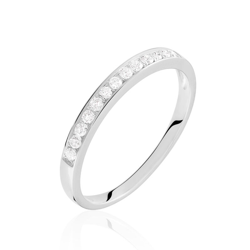 Alliance Rhea Or Blanc Diamant - Eheringe mit Stein Damen | OROVIVO