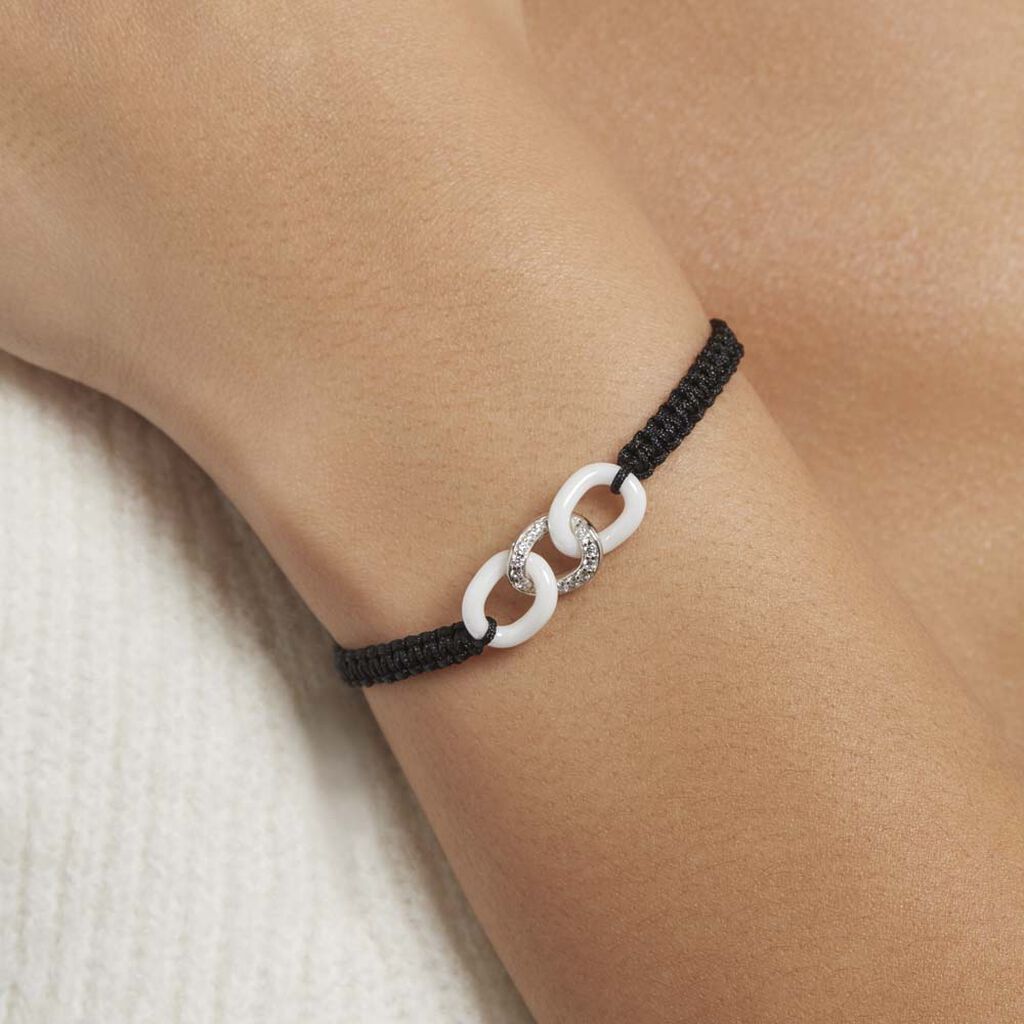 Bracelet Argent Et Céramique - Spannringe Damen | OROVIVO
