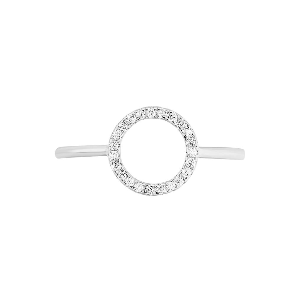 Damen Ring Silber 925 Zirkonia Kreis Laureen  - Ringe mit Stein Damen | OROVIVO