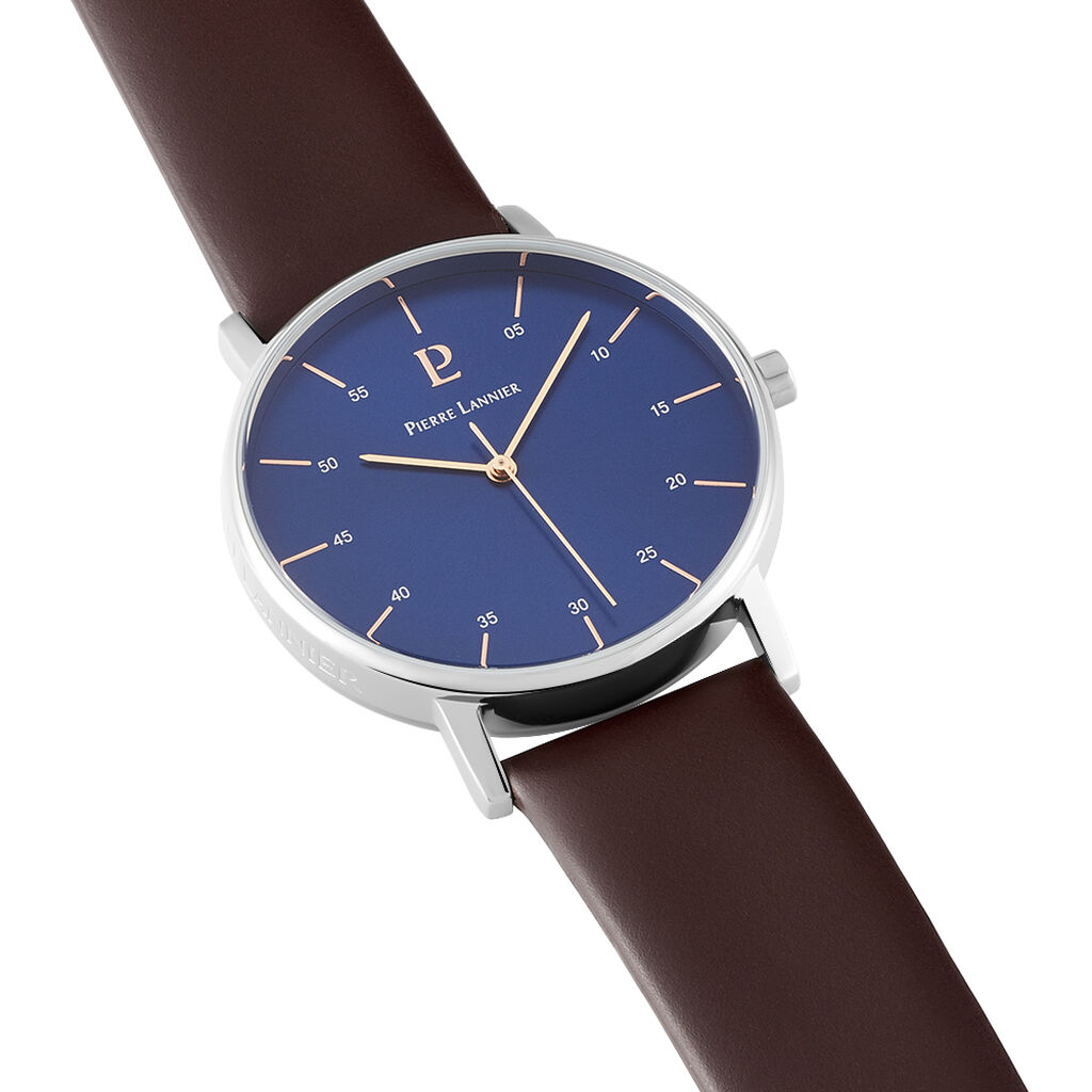 Montre Pierre Lannier Collection Elegance Style Bleu - Spannringe Herren | OROVIVO