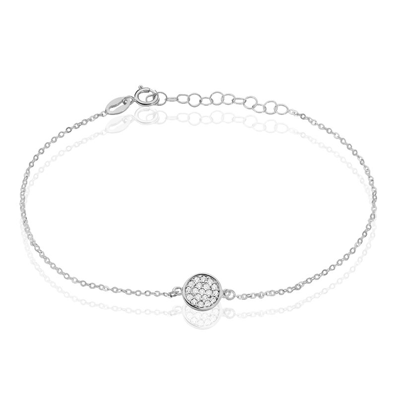 Bracelet Lea Pm Or Blanc Oxyde De Zirconium - Spannringe Damen | OROVIVO