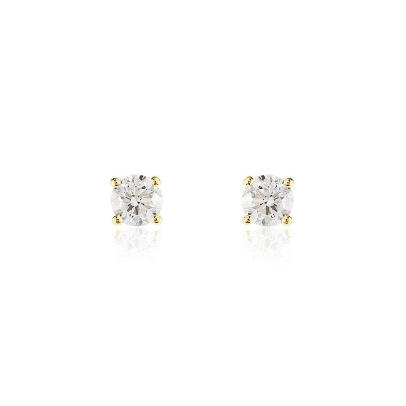 VICTORIA Damen Ohrstecker Gold 585 (14 Karat) Diamant Wei&szlig; 0,31 ct - Ohrstecker Damen | OROVIVO