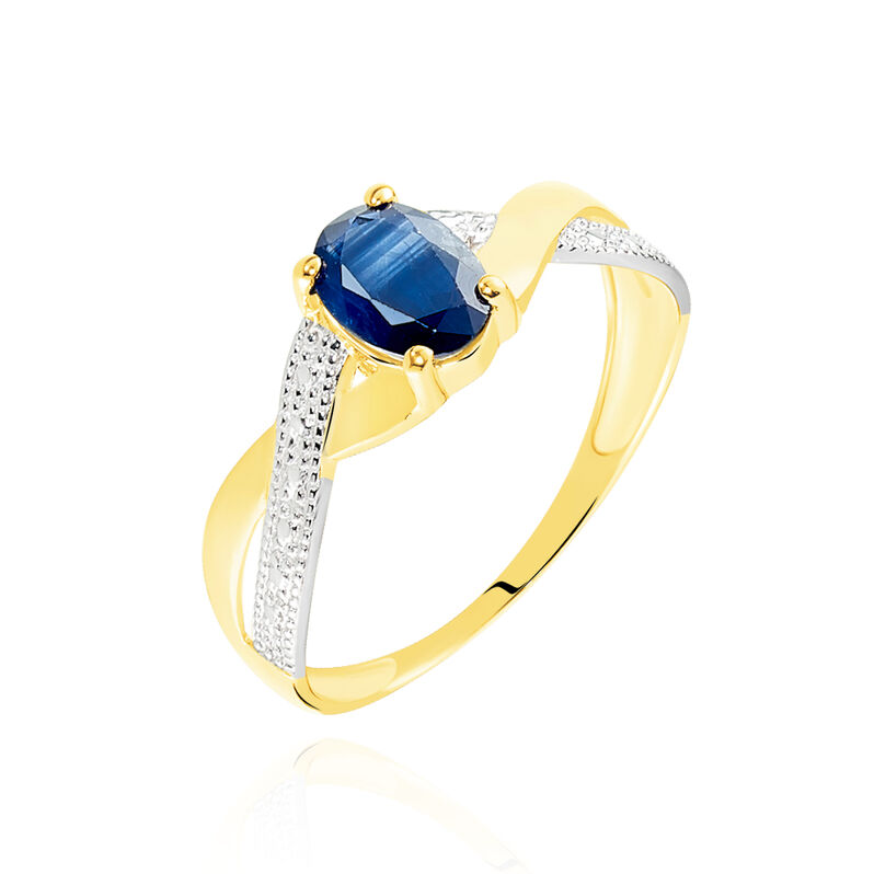 Bague Candice Or Jaune Saphir - Spannringe Damen | OROVIVO