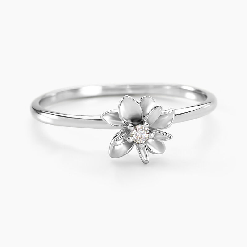 Bague Primavera Argent Weiss Oxyde De Zirconium - Spannringe Damen | OROVIVO