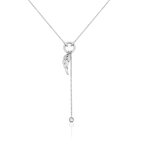 Damen Halskette Silber 925 Zirkonia Flügel - Halsketten Damen | OROVIVO