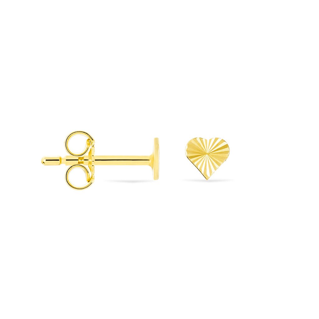 Damen Ohrstecker Gold 333 Facettiert Herz - Ohrstecker Damen | OROVIVO